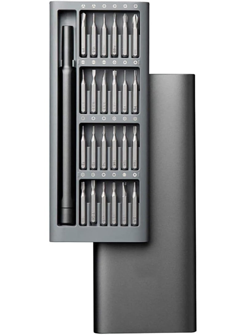 Mii Precision Screwdriver Set | 24 Magnetic Driver Bit Set | Pocket Screwdriver Tool Set | Mini Screwdriver Kit | Repair Tool Kit, black - Image 1